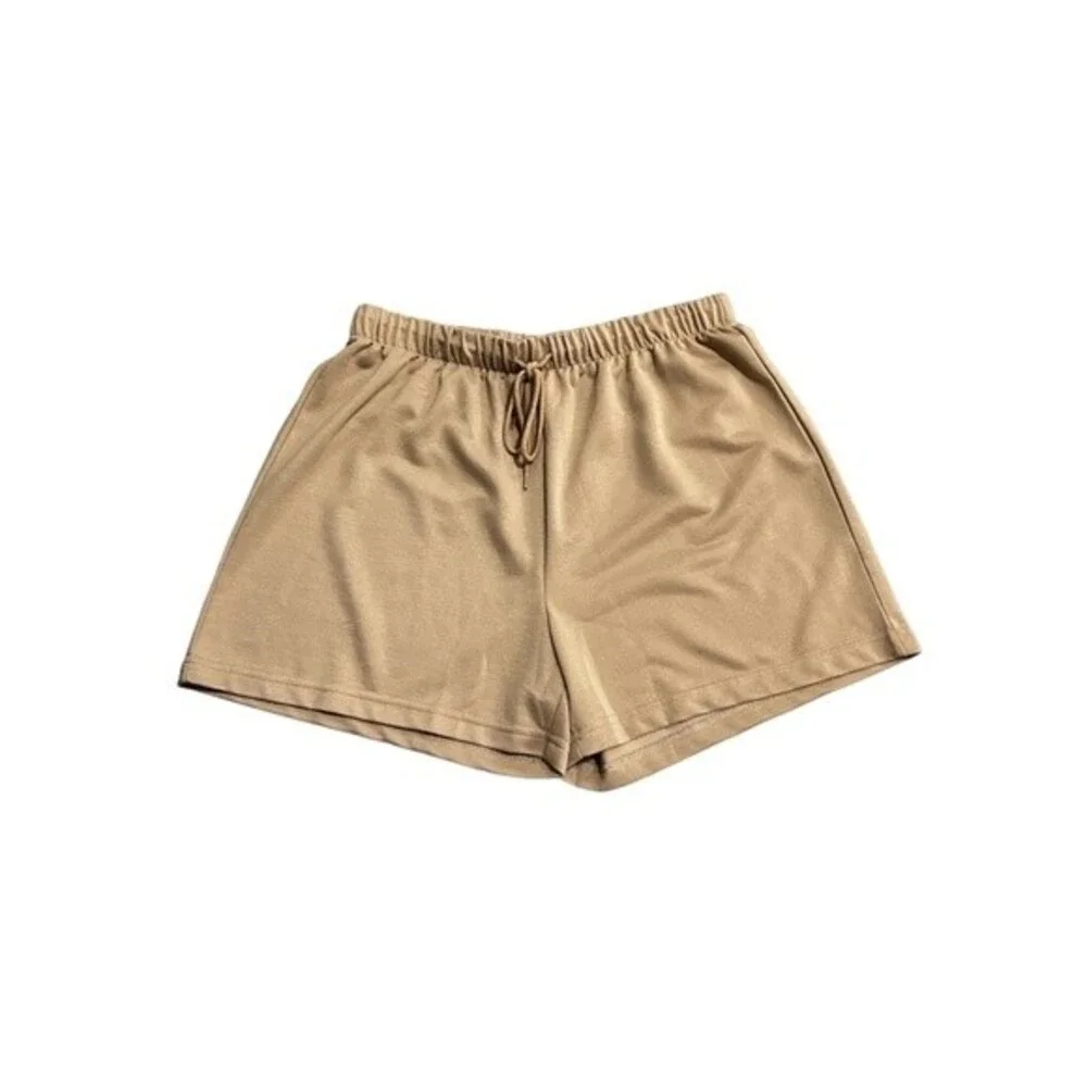 NWT NYDJ Tan lounge Tank and Shorts In French Terry